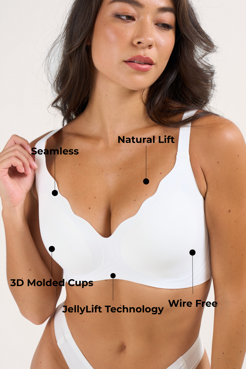Scalloped Smooth PureLift™ Bra